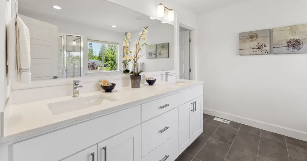 Luxurious Soundbuilt bathroom with high-quality fixtures.